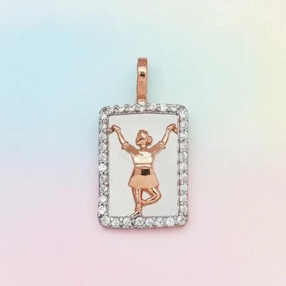 Alarippu Expression Bharatanatyam Pose Gold Pendant