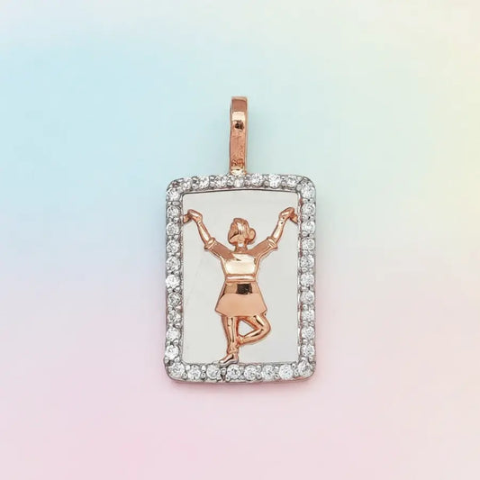 Alarippu Expression Bharatanatyam Pose Gold Pendant