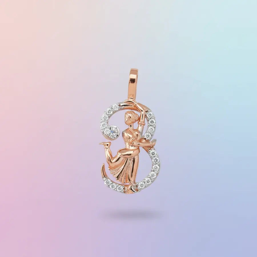 Bharathanatyam Gold Pendant