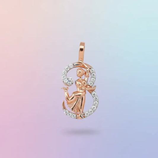 Bharathanatyam Gold Pendant