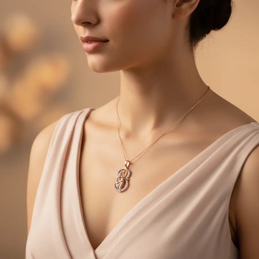 Bharathanatyam Gold Pendant