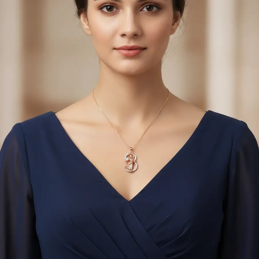 Bharathanatyam Gold Pendant