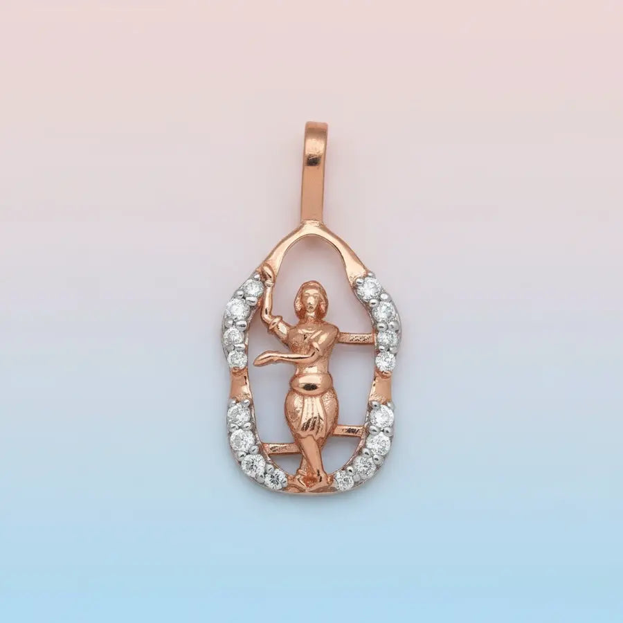 Tripataka mudra Bharathanatyam Gold Pendant