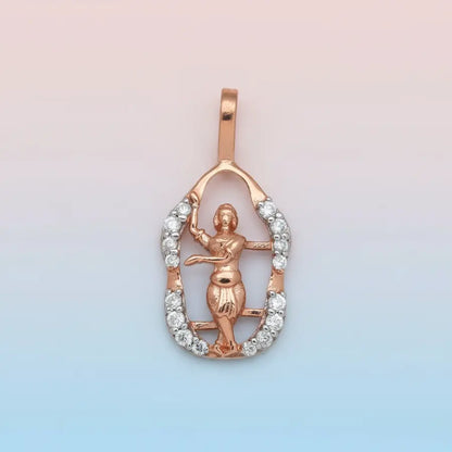 Tripataka mudra Bharathanatyam Gold Pendant