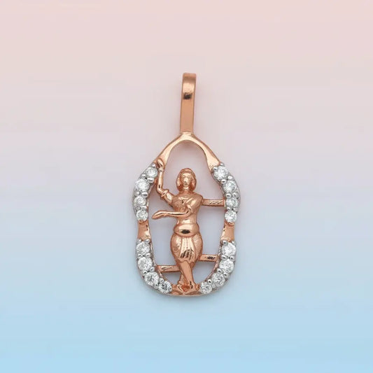 Tripataka mudra Bharathanatyam Gold Pendant