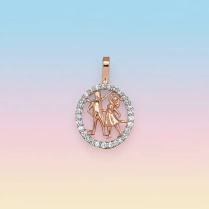 Couple Dance Gold Pendant