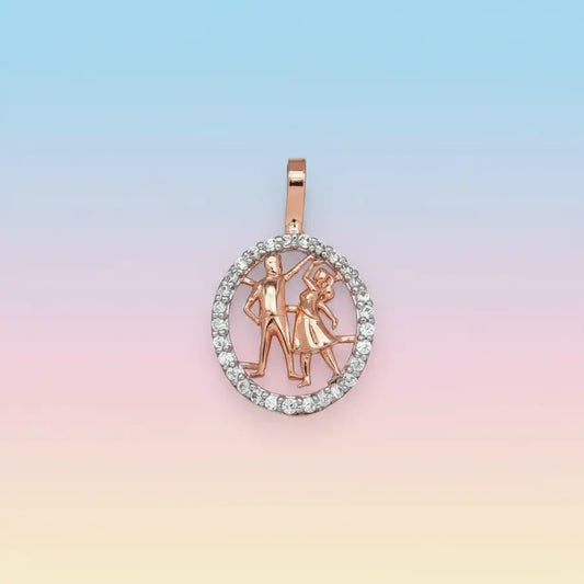 Couple Dance Gold Pendant