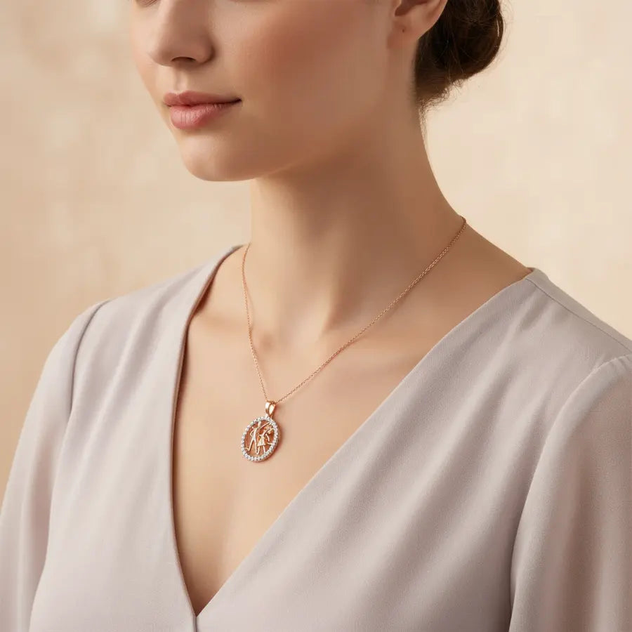 Couple Dance Gold Pendant