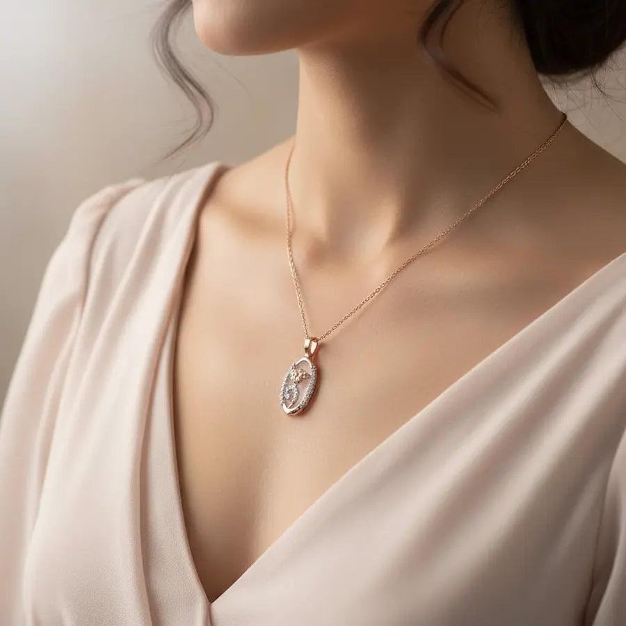 Floral Gold Pendant