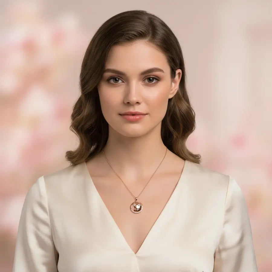 Heart Eyes Gold Pendant