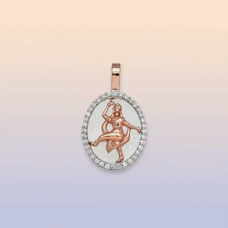 Cosmic Nataraja Ananda Tandava Gold Pendant