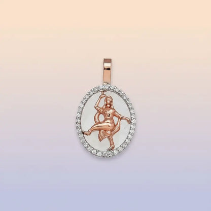 Cosmic Nataraja Ananda Tandava Gold Pendant
