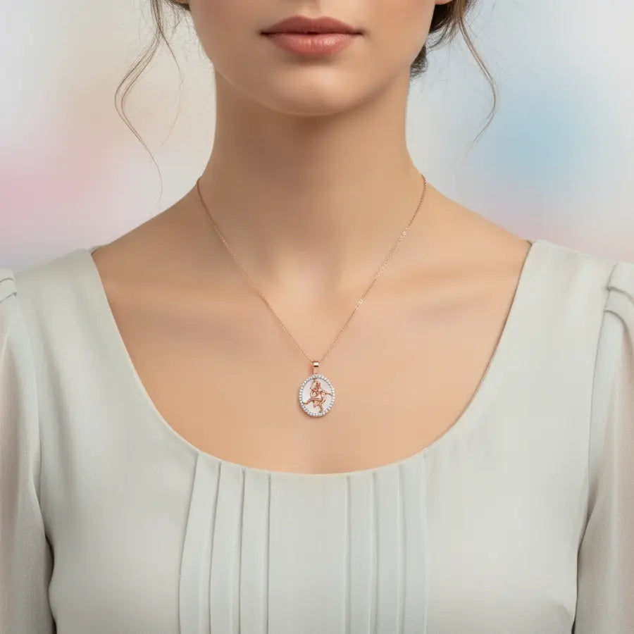 Cosmic Nataraja Ananda Tandava Gold Pendant