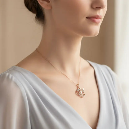 Bubbly Butterflies Gold Pendant