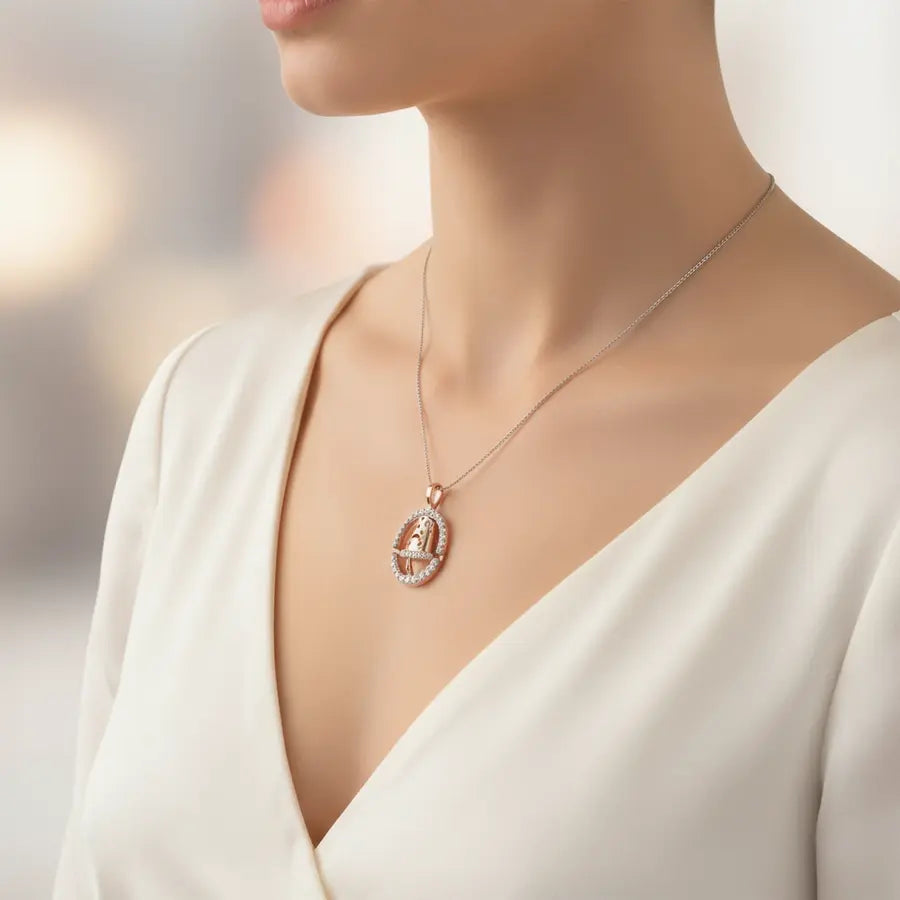 Boba Tea Gold Pendant