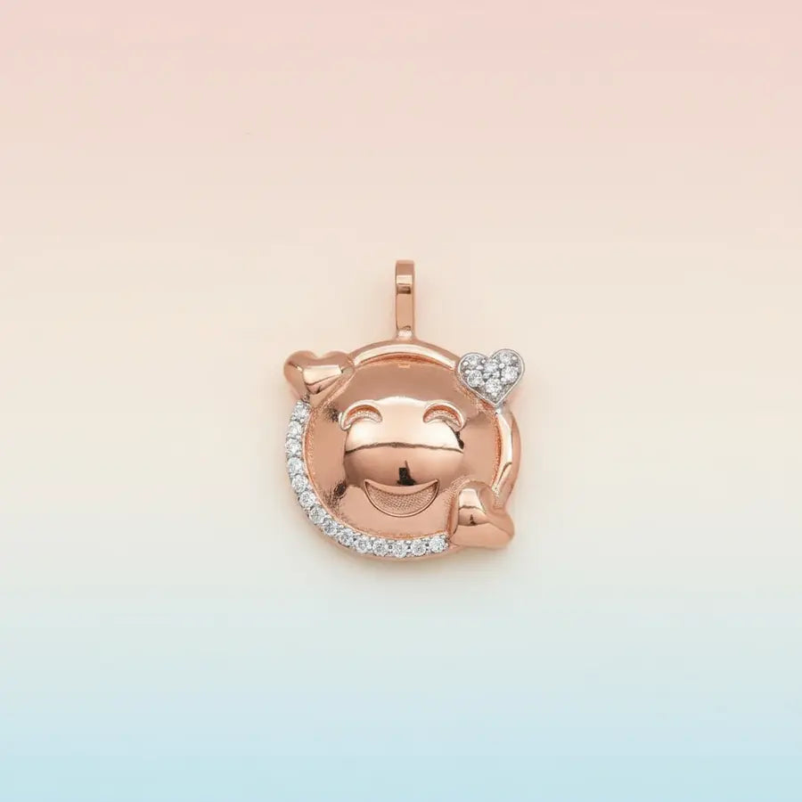 Heart Smiley Gold Pendant