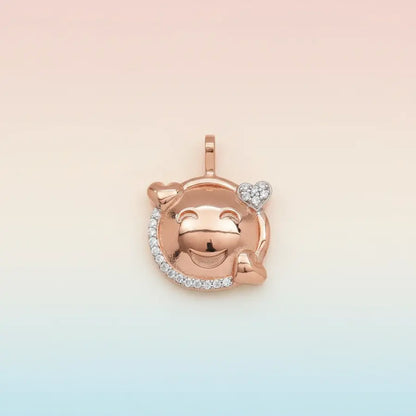 Heart Smiley Gold Pendant
