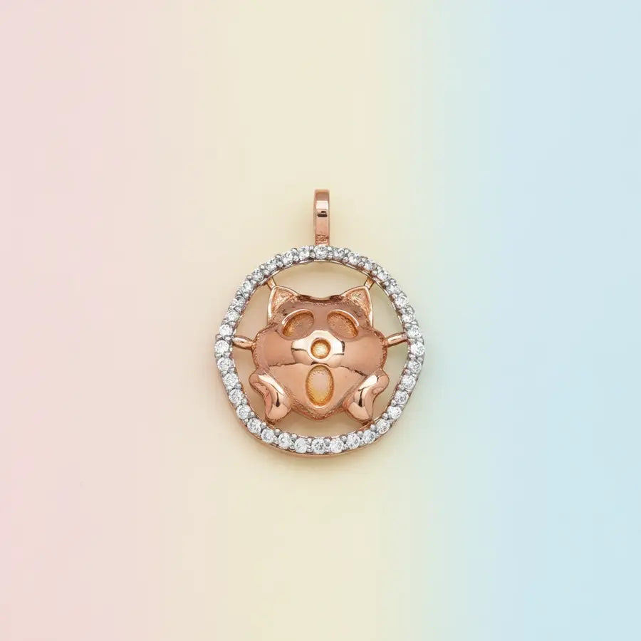 Surprise Cat Gold Pendant