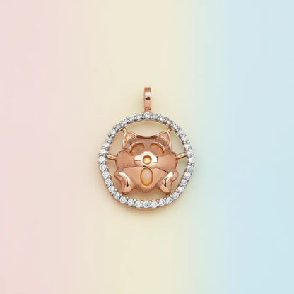 Surprise Cat Gold Pendant