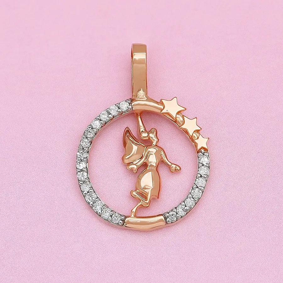 Angel Wings Gold Pendant