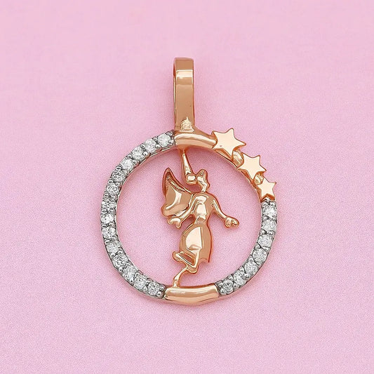 Angel Wings Gold Pendant