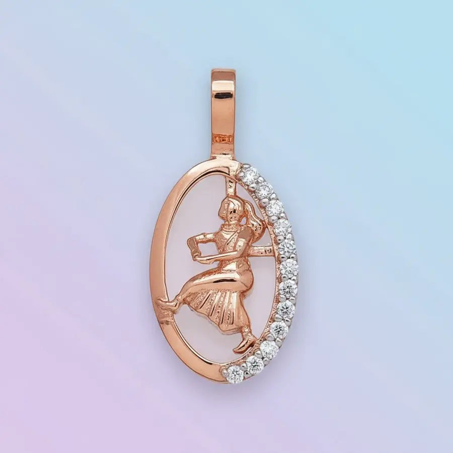 Tribhanga Variation Bharathanatyam Gold Pendant