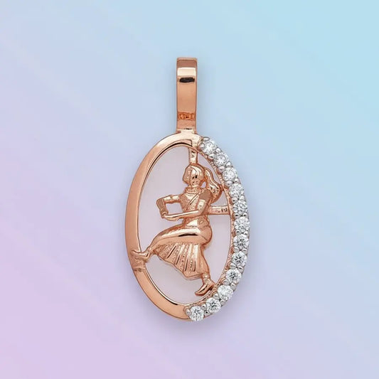 Tribhanga Variation Bharathanatyam Gold Pendant