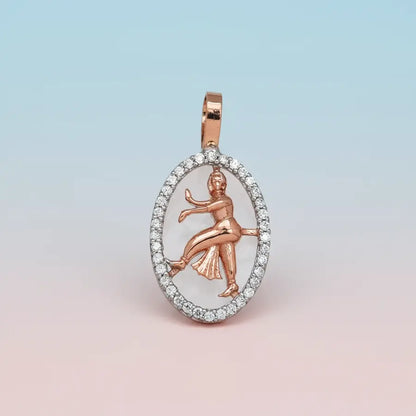 dynamic nritta Bharathanatyam Gold Pendant