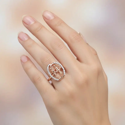 Handshake Gold Ring
