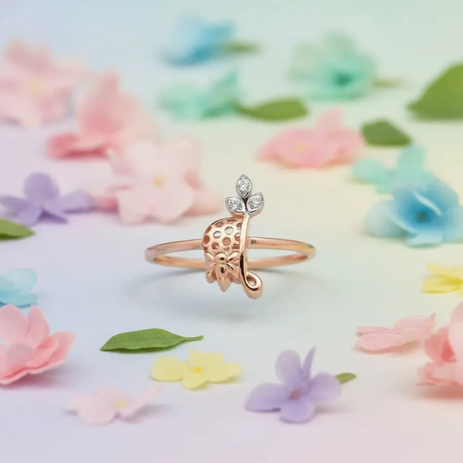 Honey Comb Gold Ring