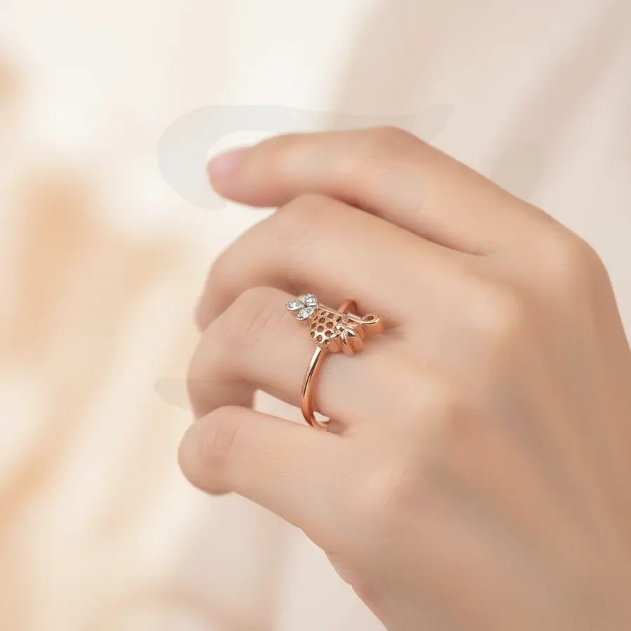 Honey Comb Gold Ring