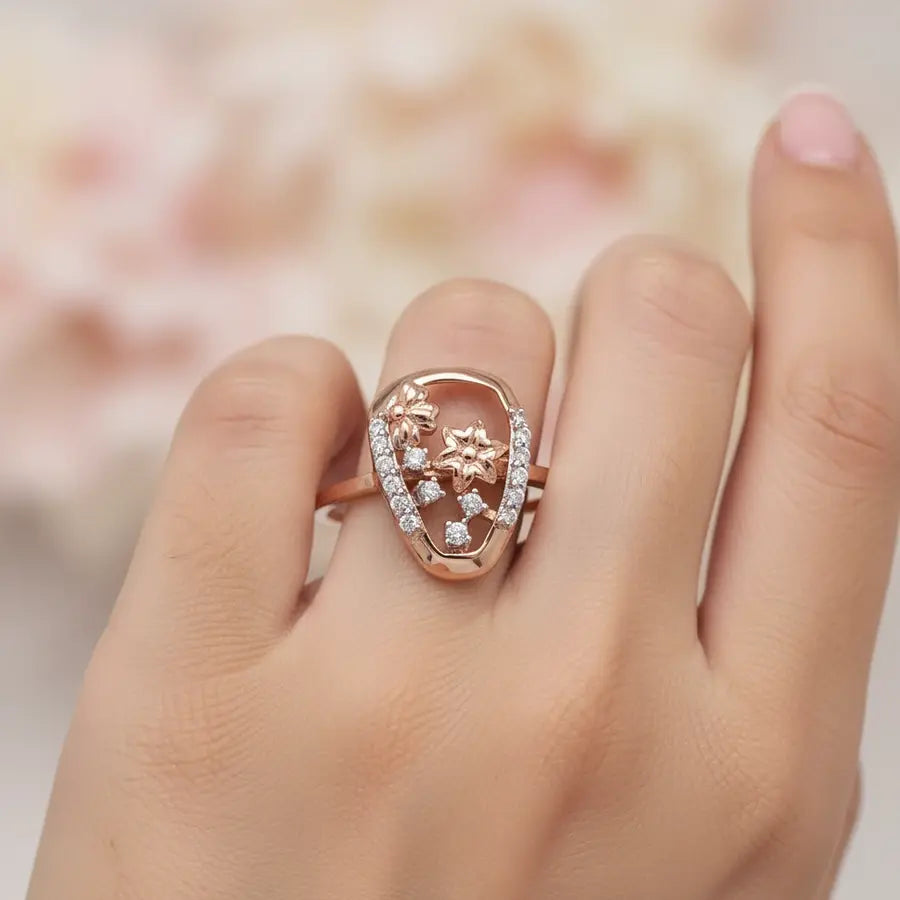 Floral Gold Ring