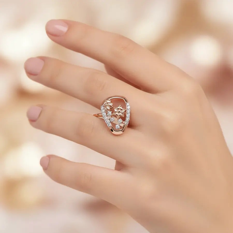Floral Gold Ring