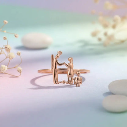 Family Love Gold Ring