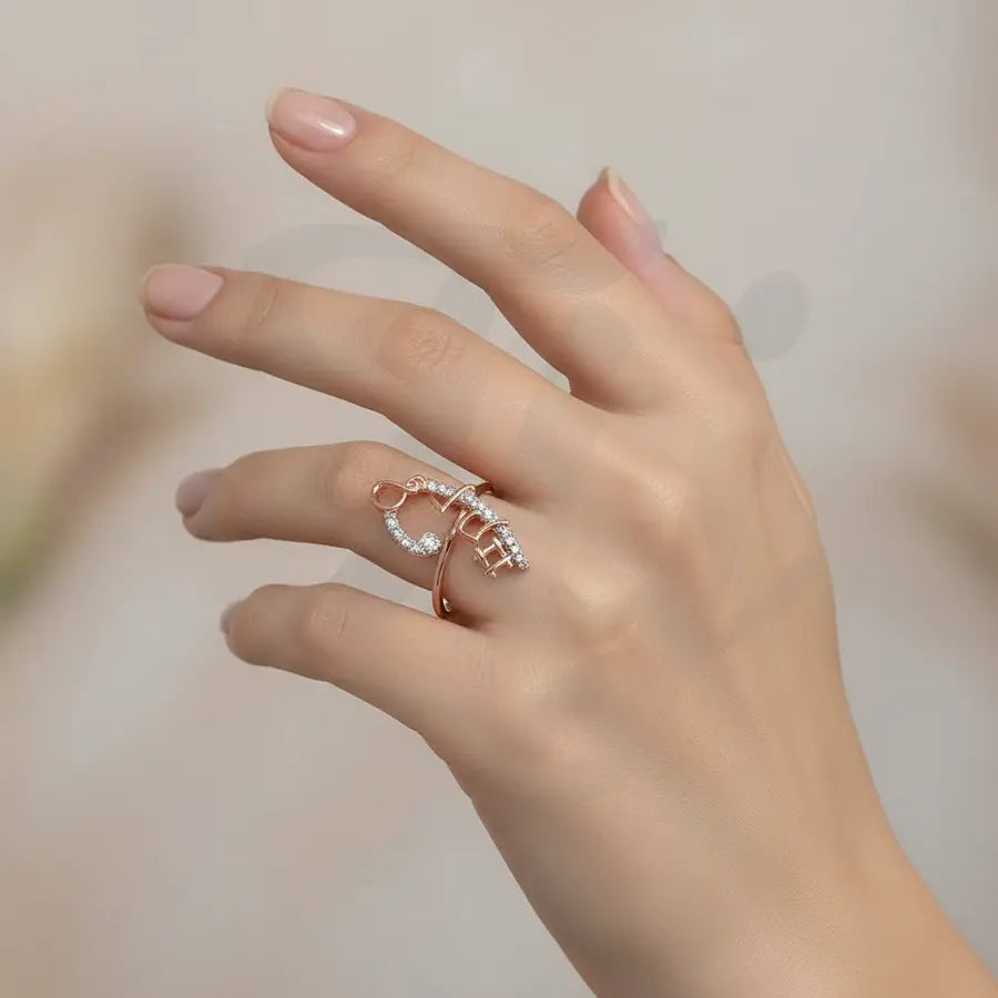 Music Note Gold Ring