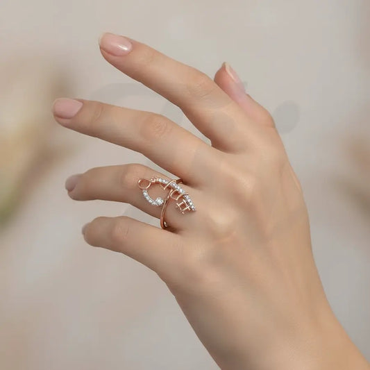 Music Note Gold Ring