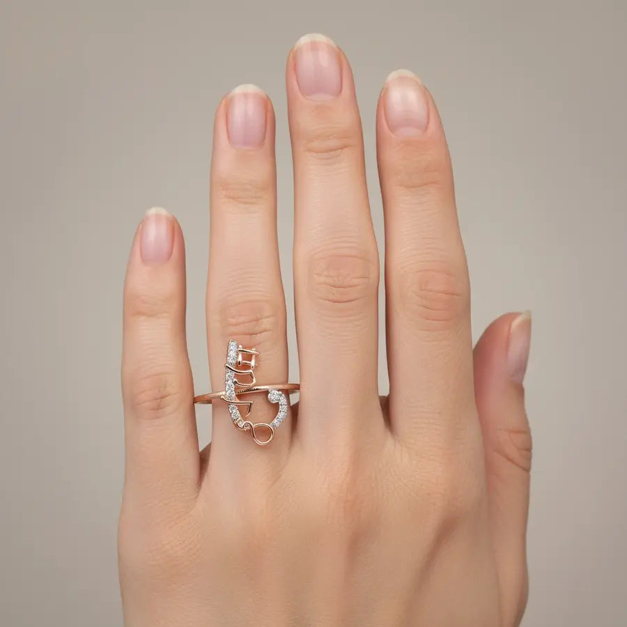 Music Note Gold Ring