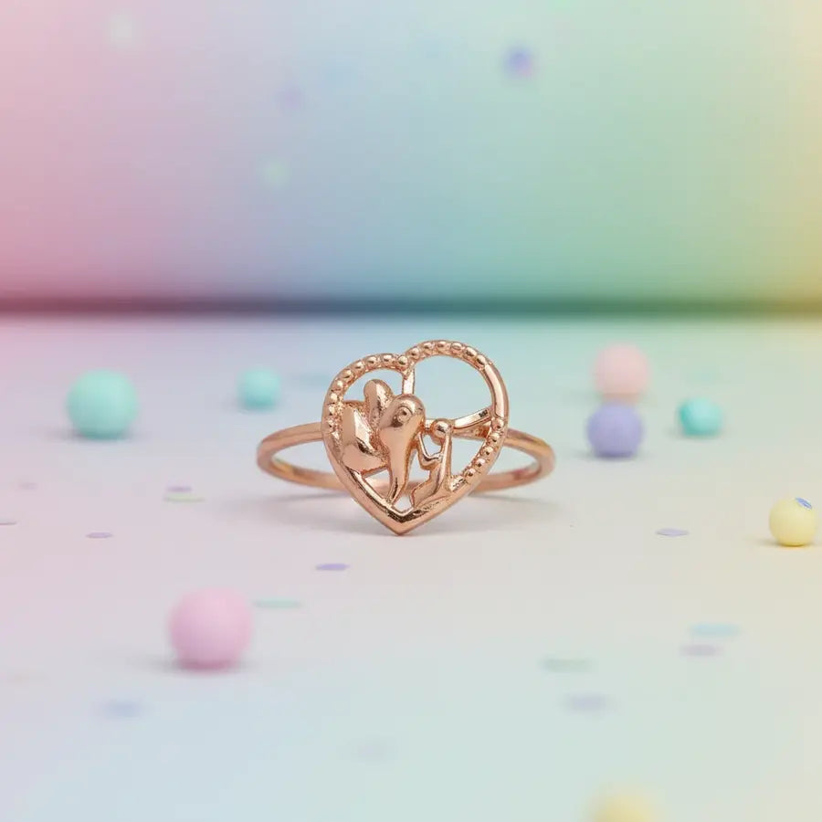 Elephant Bless Gold Ring