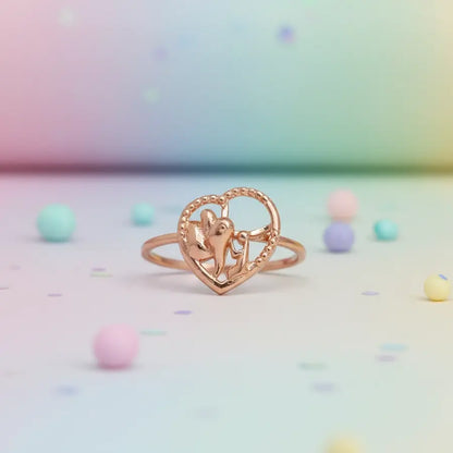 Elephant Bless Gold Ring