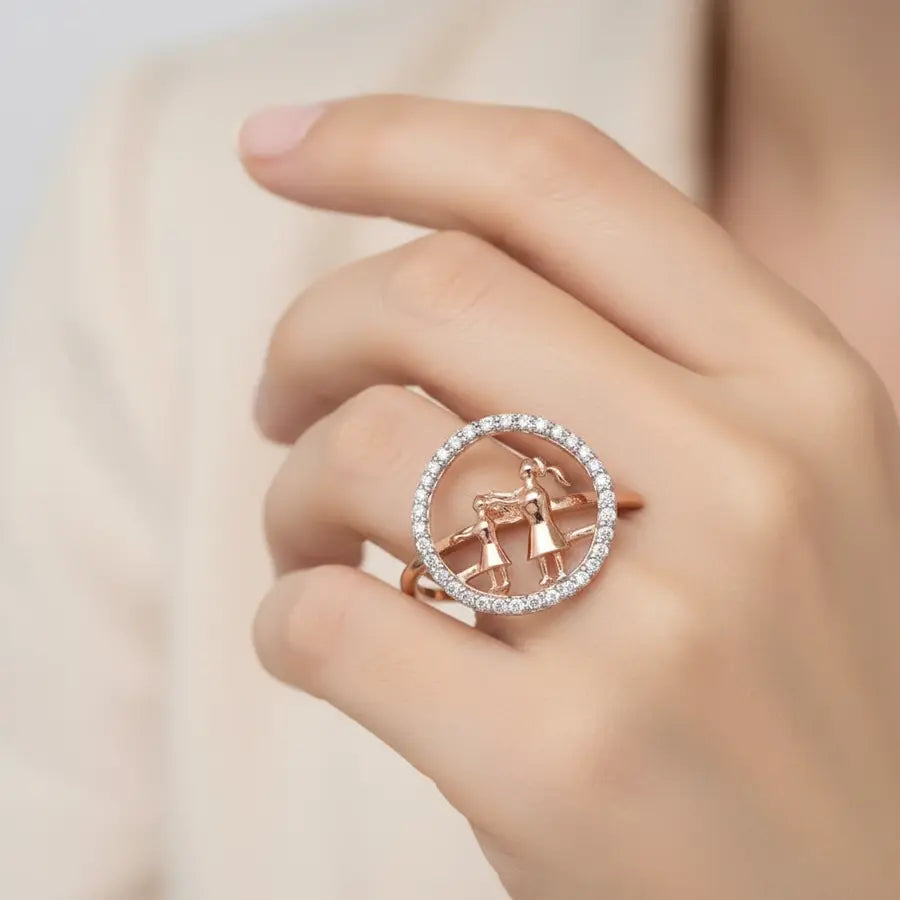 Caring Mom Gold Ring