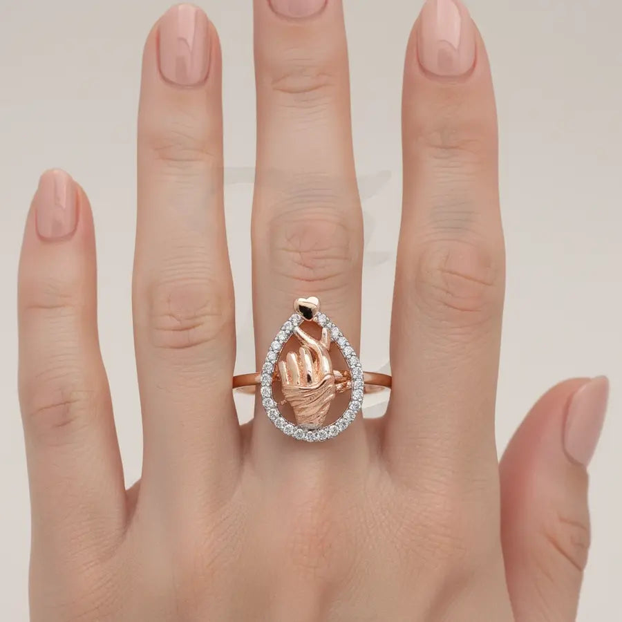 Korean Heart Gold Ring