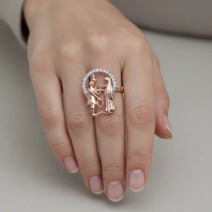 Wedding Vows Gold Ring