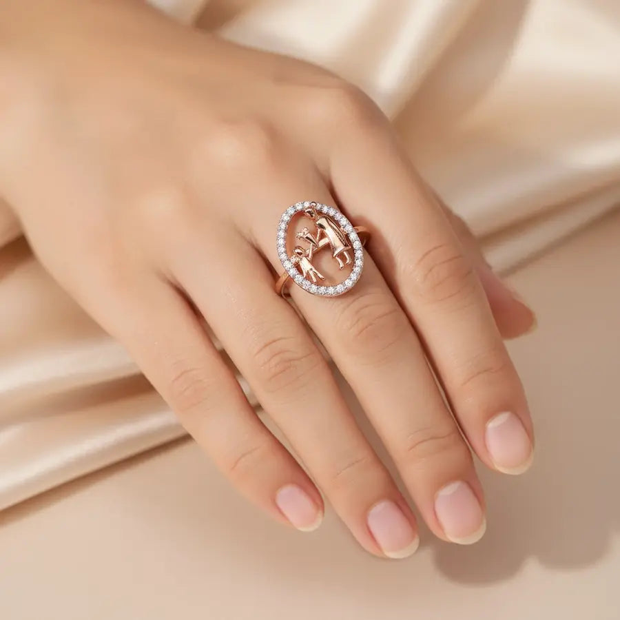 Flowers From Kid Gold Ring
