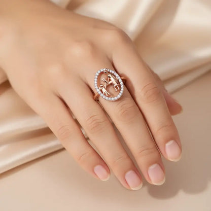 Flowers From Kid Gold Ring