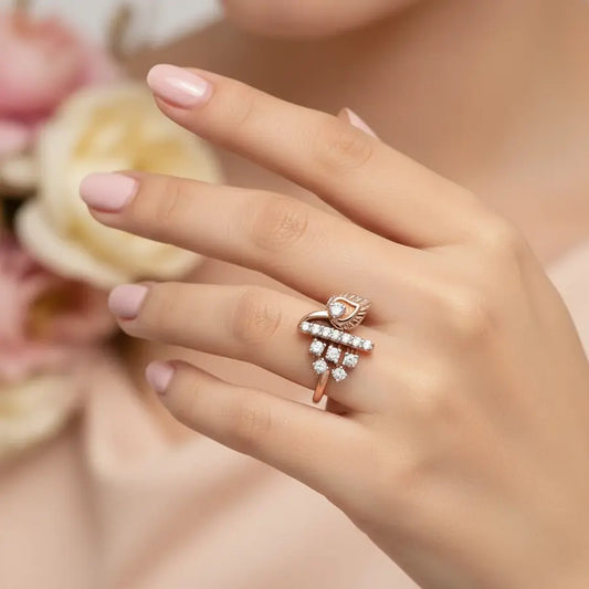 Heritage Feather Gold Ring