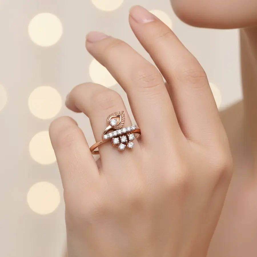Heritage Feather Gold Ring