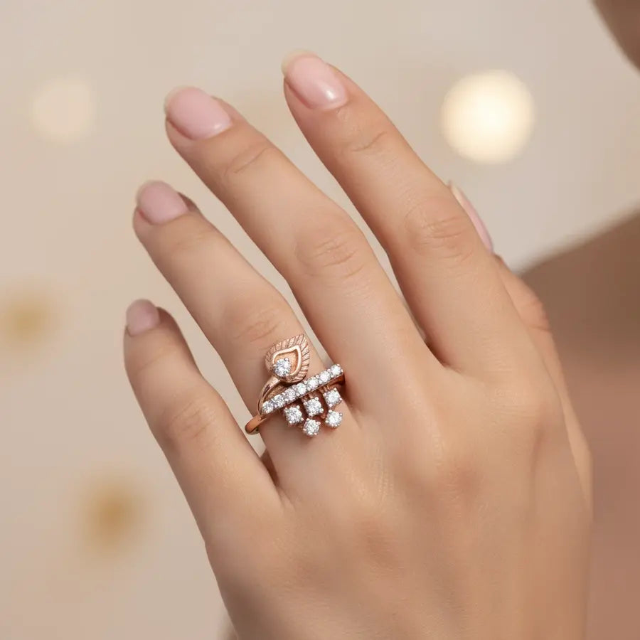 Heritage Feather Gold Ring