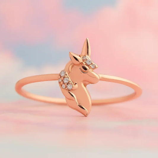Dream Unicorn Gold Ring