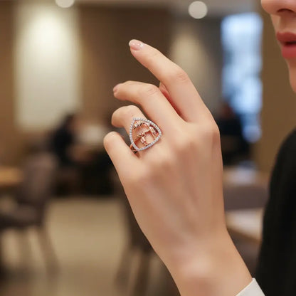 Shared Umbrella Gold Ring