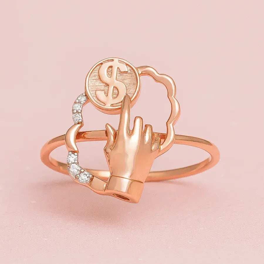 Money Love Gold Ring